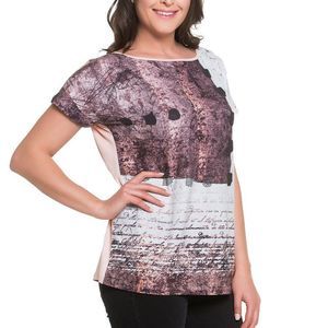 Tops & Plus Artistic Mind Expression multi media Plus Size Top 3x 4x